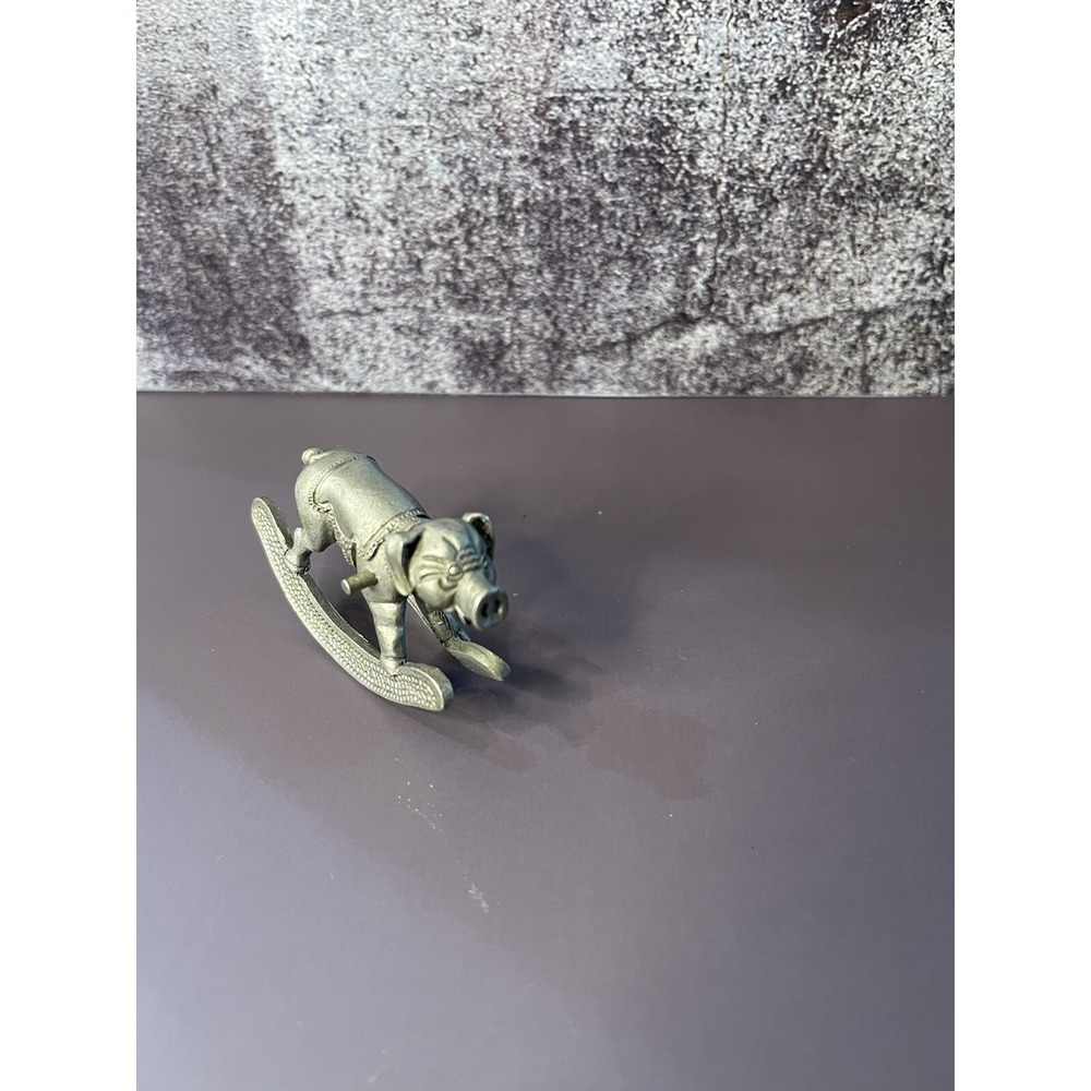 Vintage 1982 Spoontiques  PP 552 Pewter ~Rocking Pig